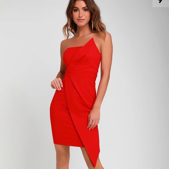 ❌SOLD ON MY CURTSY❌Lulus Red Dress - Picture 2 of 13